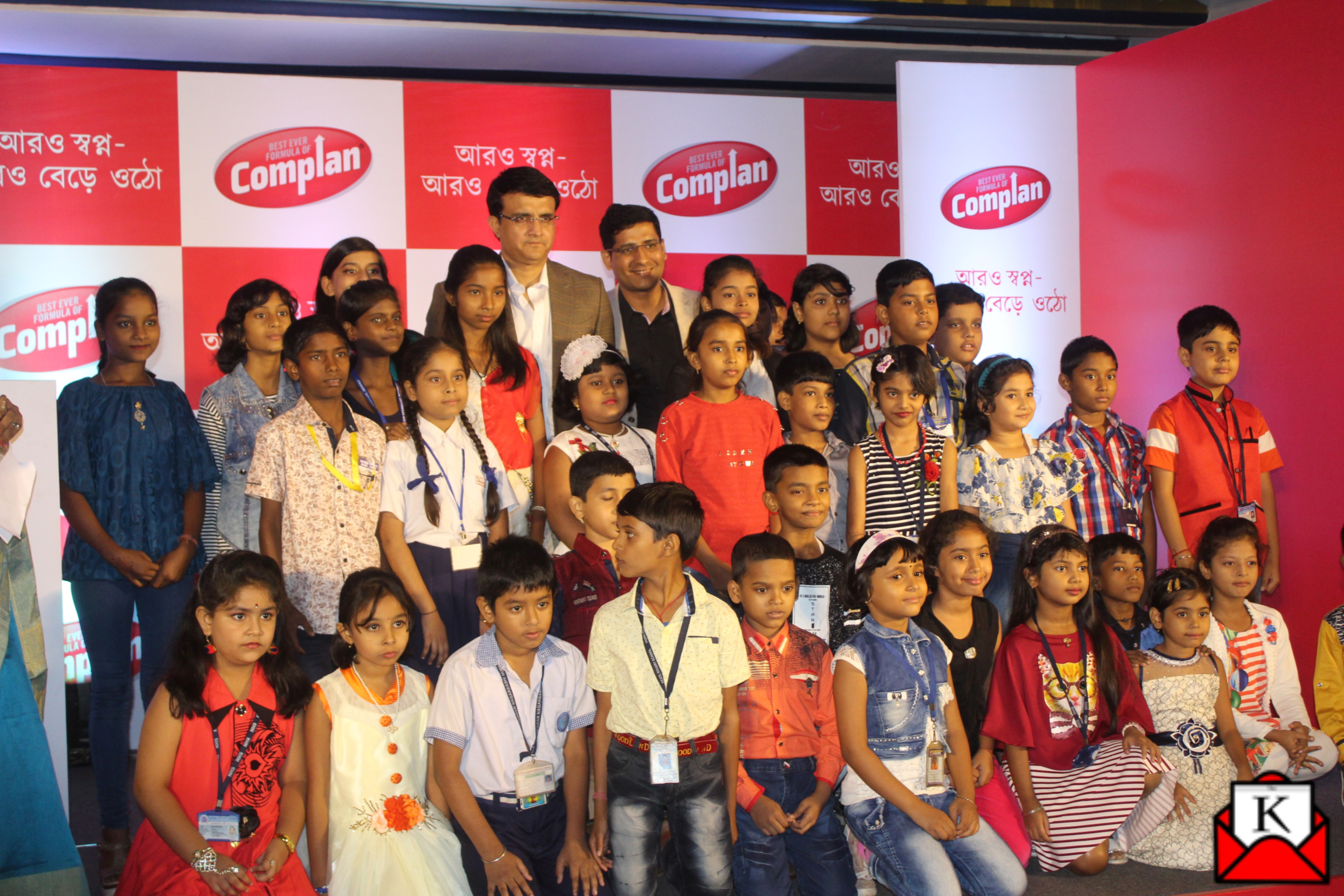 Sourav Ganguly Hands Over Cheque to Nine Kids Under Complan’s Aro Sapno Aro Bere Otho Campaign