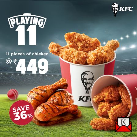 KFC’s Playing 11 Bucket Introduced For The Patrons
