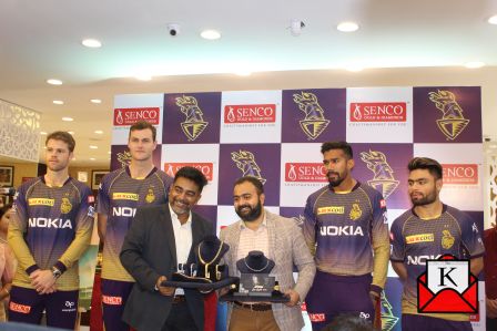 KKR Cricketers Unveiled AHAM Collection of Senco Gold & Diamonds