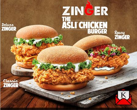 KFC’s Chicken Zinger Available in Three New Avatars For The Patrons