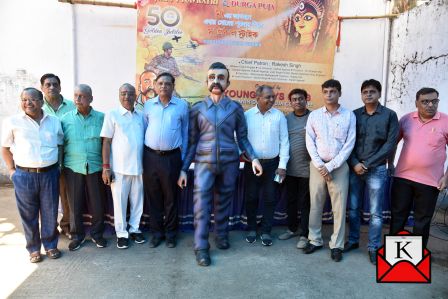 Balakot Air Surgical Strike as Theme at Young Boys Club Durga Puja Committee