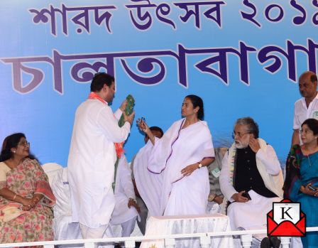Chief Minister Mamata Banerjee Inaugurates Manicktala Chaltabagan Lohapatty Durga Puja