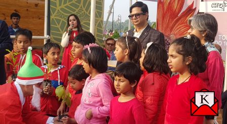 Snehodiya Residents Celebrates Christmas With Green Santa and Children