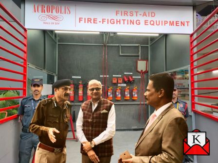 Acropolis Mall Installed Fire Fighting Kiosk With Rescue Equipment