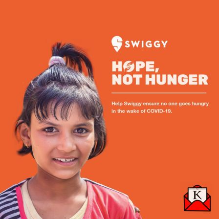 Swiggy’s To Provide Meals to Needy People With Hope, Not Hunger Initiative