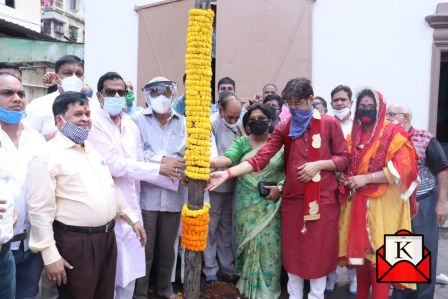 Khuti Pujo at Mohammad Ali Park Organized To Start Durga Puja 2020 Preparations