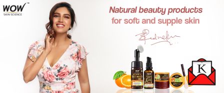 WOW Skin Science Appoints Bhumi Pednekar As Brand Amabassador