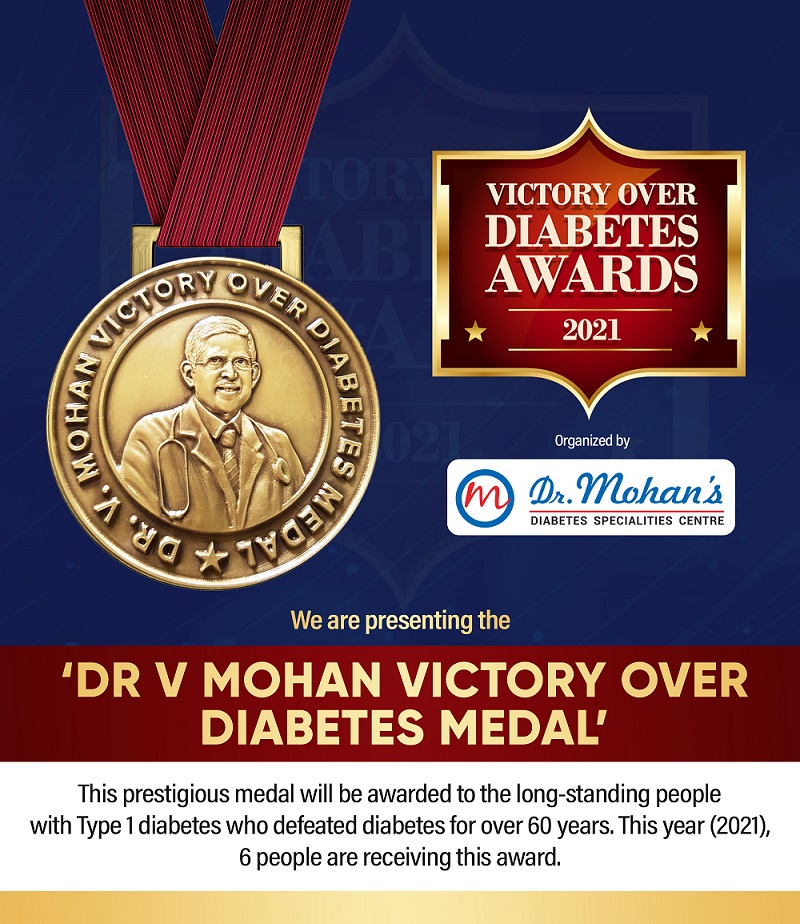 Victory Over Diabetes Awards 2021 Presented To Individuals Living With T1D For 60 Years