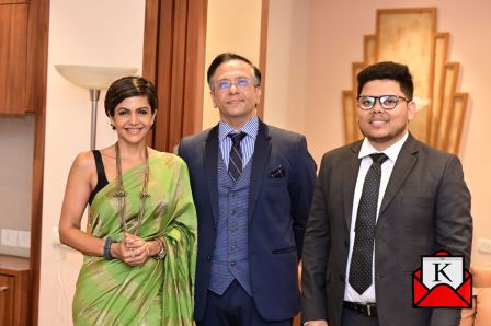Actress Mandira Bedi Hosts Listing Ceremony Of Cube Highways InvIT At BSE, Mumbai