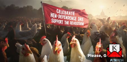 Hen-Dependence-Day PETA-India
