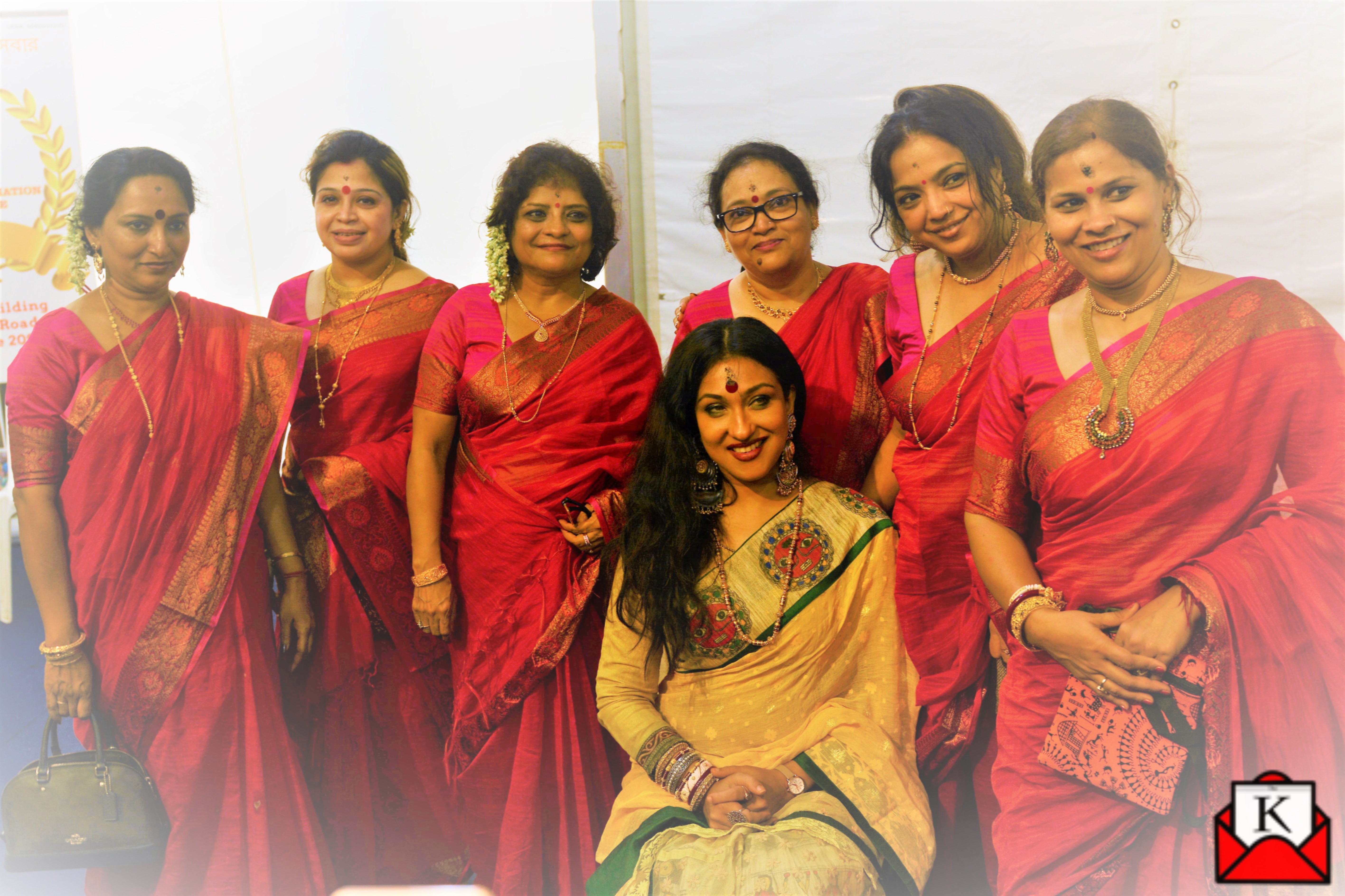 Rituparna Sengupta Showcase Bangaliana at Durga Puja of Bengali Association of Singapore