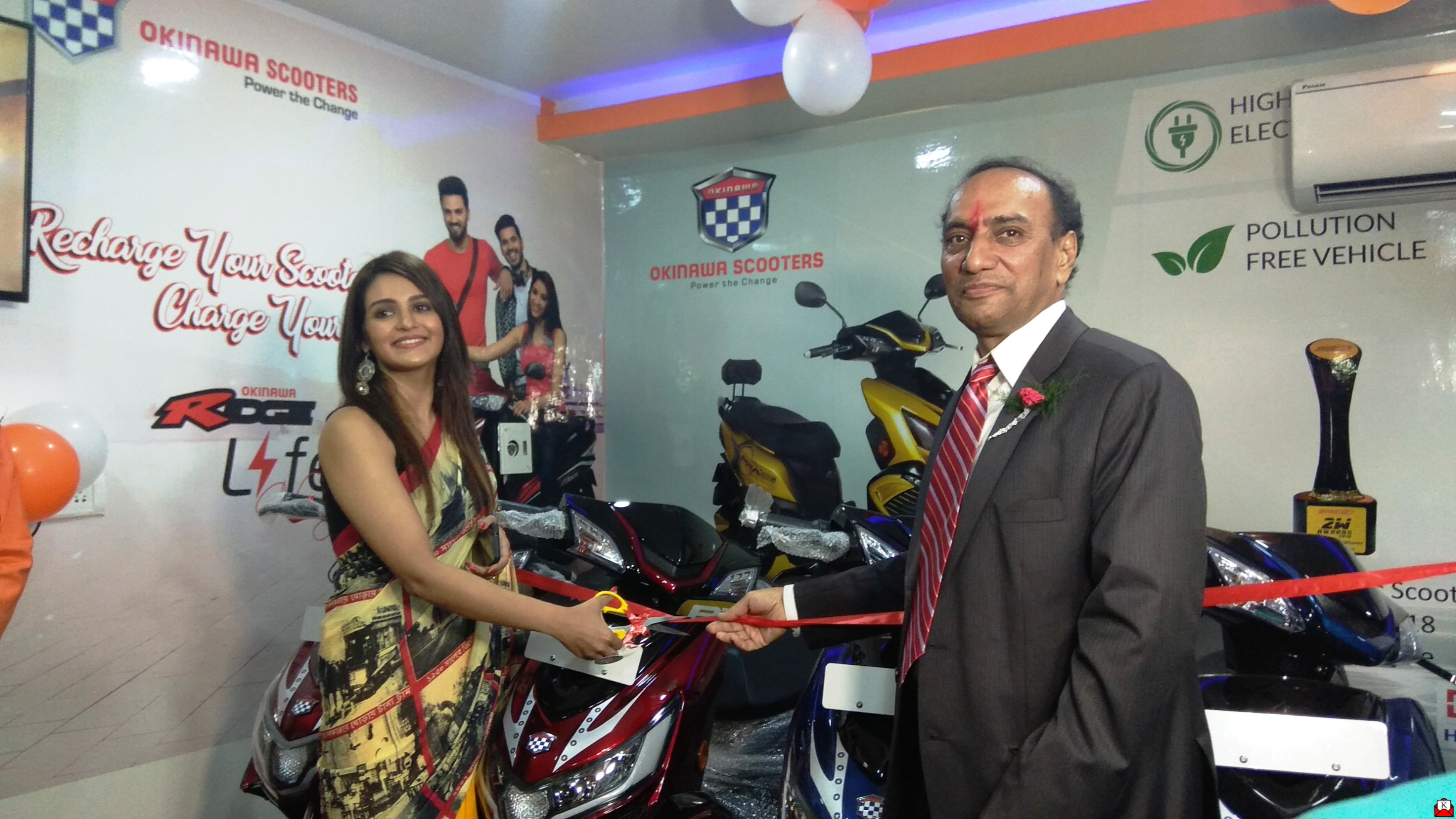 Okinawa Scooters’ Showroom Inaugurated in Kolkata by Actress Priyanka Sarkar