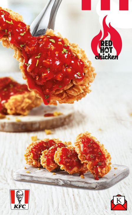 KFC’s New Chicken Variety- KFC Red Hot Chicken Introduced