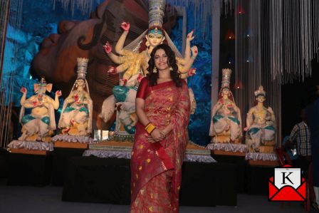 Baghajatin Tarun Sangha’s Pujo Inaugurated By Priyanka Sarkar and Minister Arup Biswas