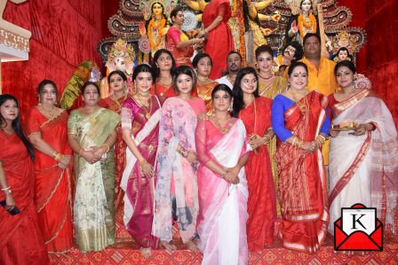 Tollywood Celebrities Attend Sindur Khela at Paik Bari