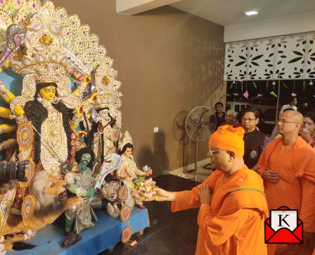 Senior Residents of Snehodiya Organized First Durga Puja