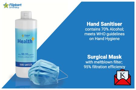 Flipkart SmartBuy’s Health+ Range Introduced; Surgical Masks and Hand Sanitizers on Offer