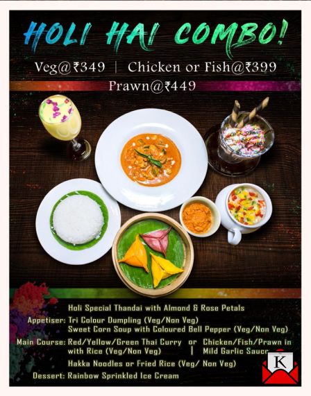 Special Combos On Offer at The Yellow Turtle on Holi