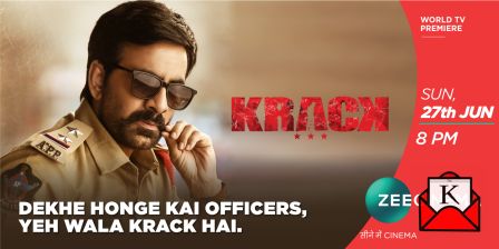 World Television Premiere Of Krack On Zee Cinema On 27th June At 8 PM