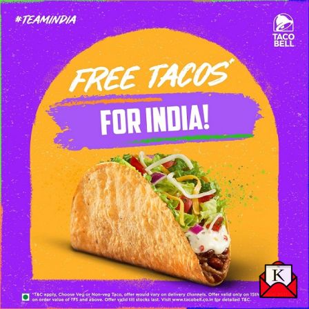 Taco Bell To Give Free Taco On 15th August To Celebrate Sporting Victories