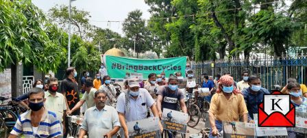 Freedom To Ride Cycles On Kolkata Roads Advocated By Cyclists