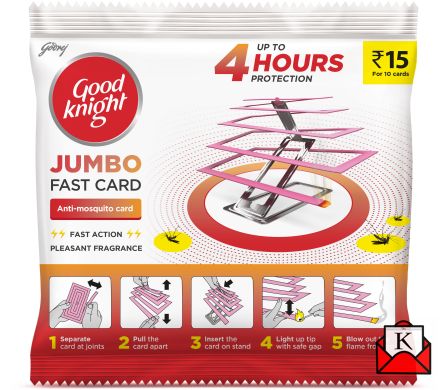 Goodknight Jumbo Fast Card Provides Instant Relief From Mosquitoes And 4 Hours Of Protection