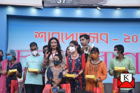 Rituparna Sengupta Distributes Food And Clothes To Special And Underprivileged Children