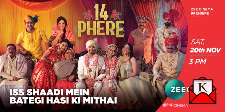 Watch The Zee Cinema Premiere Of 14 Phere On 20th November At 3 PM