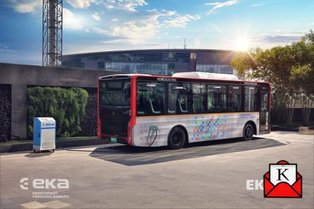 Commercial EV Company, EKA Unveils Its First Electric Bus-EKA E9