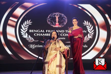 Madhabi Mukherjee And Goutam Ghose Honored By The Bengal Film And Television Chamber Of Commerce