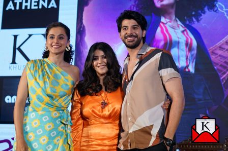 Taapsee Pannu, Ekta Kapoor And Pavail Gulati Promotes Dobaaraa In Kolkata