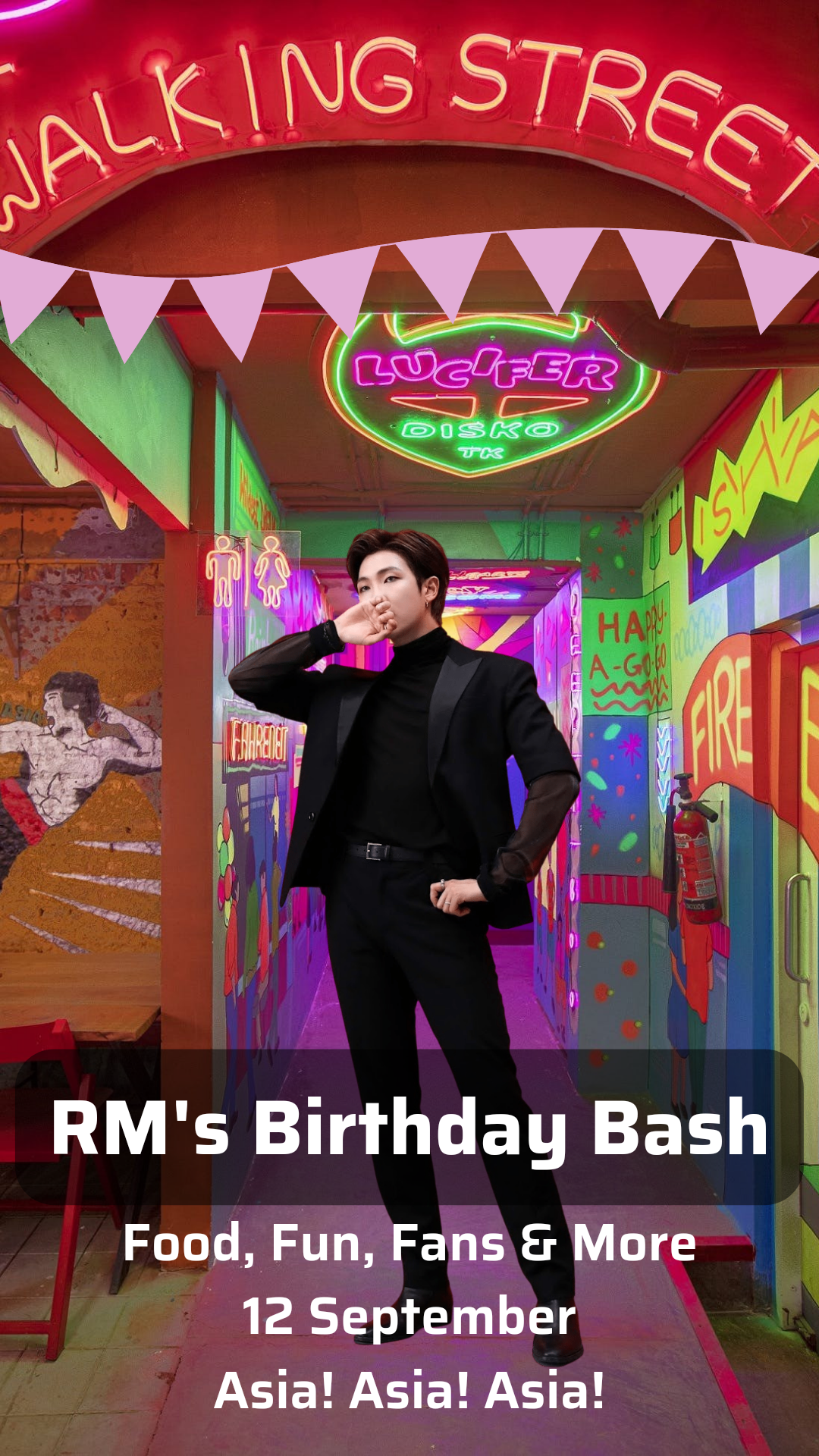 BTS LEADER RM’s Birthday Bash at Asia! Asia! Asia! On 12th September