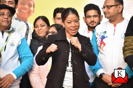 Olympian Boxer Mary Kom Inaugurated The Ekal Run In Kolkata