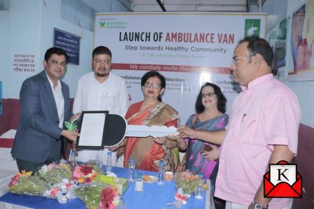 Indus Towers Limited Donated Ambulance Van To North Dum Dum Municipality