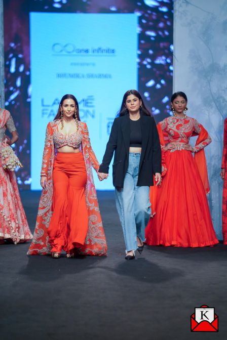 Malaika Arora Looks Beautiful In Contemporary Sharara At Lakme Fashion Week 2023