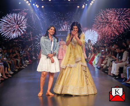 Sushmita Sen Stuns In Yellow Lehenga For Designer Anushree Reddy