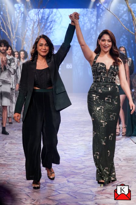 Tamannaah Bhatia Exudes Charm In A Black Halter Gown For Matrix Collection