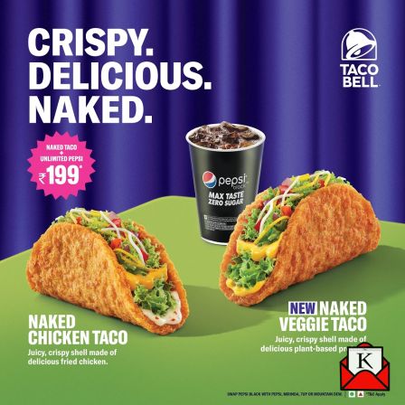 Taco Bell’s Naked Veggie Taco Made With Plant-Based Protein