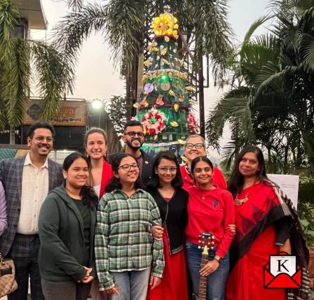 10-Foot Unique Christmas Tree Made Of Waste Materials Unveiled