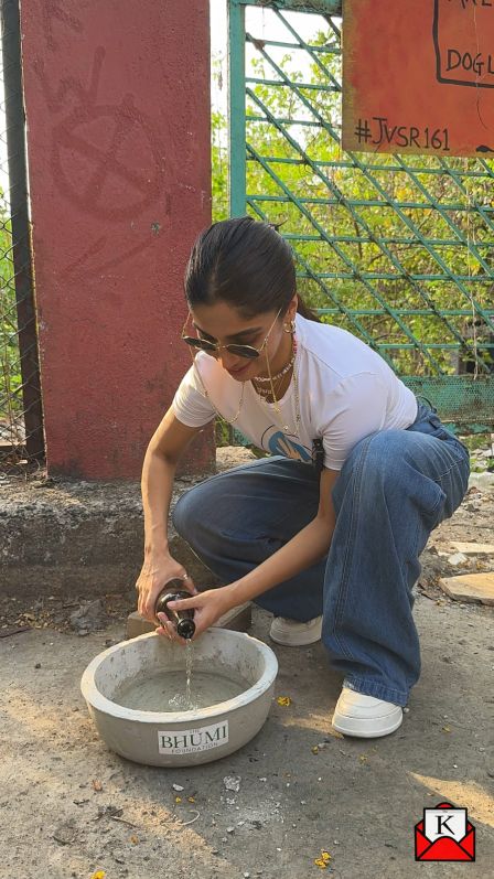 Bhumi Installed Special Water Bowls For Birds In Her Neighborhood