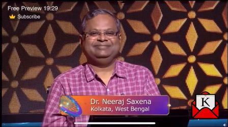 Dr. Saxena Shines At KBC With His Excellent Gesture