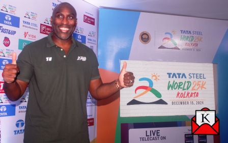 Famous Footballer Sol Campbell In Kolkata For The TSW 25K