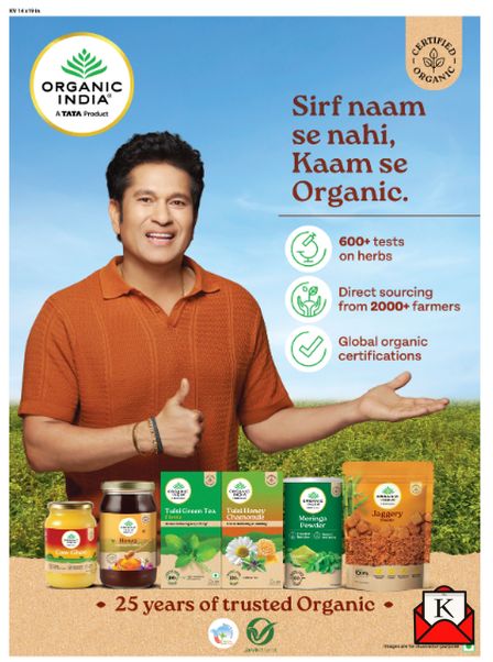 Sachin Tendulkar As Part Of Organic India’s New Campaign