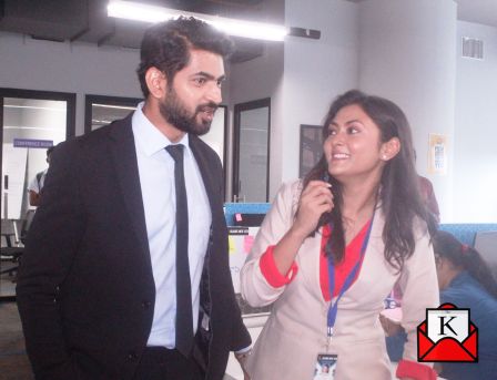 Om Sahani & Megha Shoot For New Film Sankhabelay