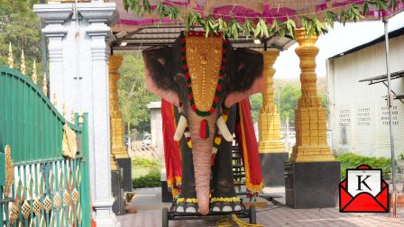 Life-Size Mechanical Elephant Now At Chennai’s Sri Sakthi Vinayagar Temple 