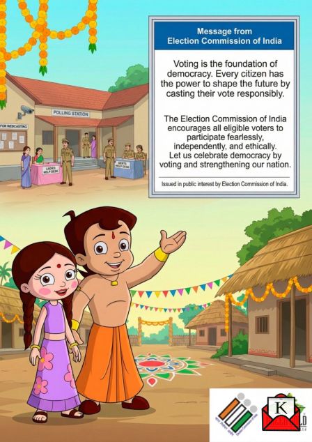 Chhota Bheem- Now A Vital Part Of The Voter Outreach Campaign