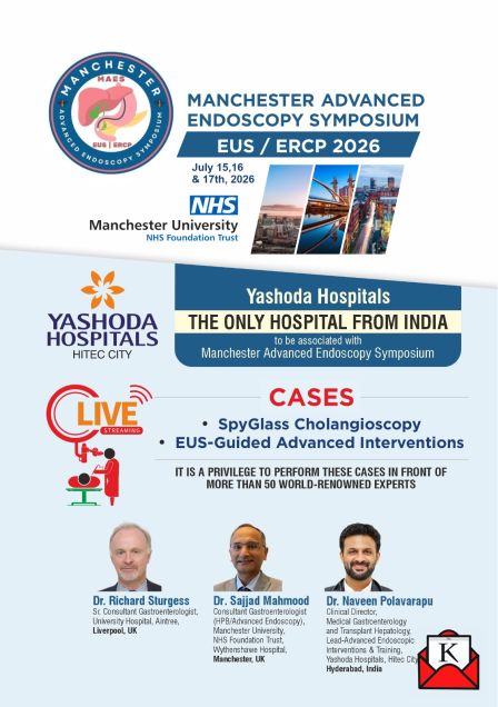 Yashoda Hospitals Hitec City’s Excellent Achievement At The EUS/ERCP 2026