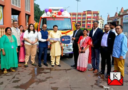 An ALS Ambulance Now At The Dakshineswar Kali Temple